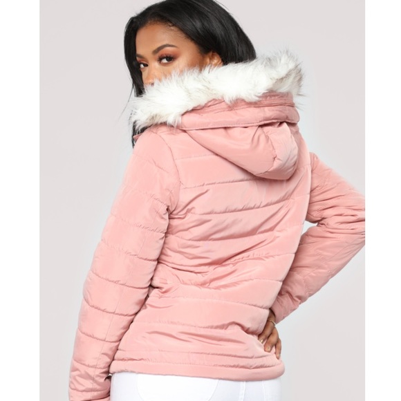 Pink puffer jacket - Picture 2 of 3
